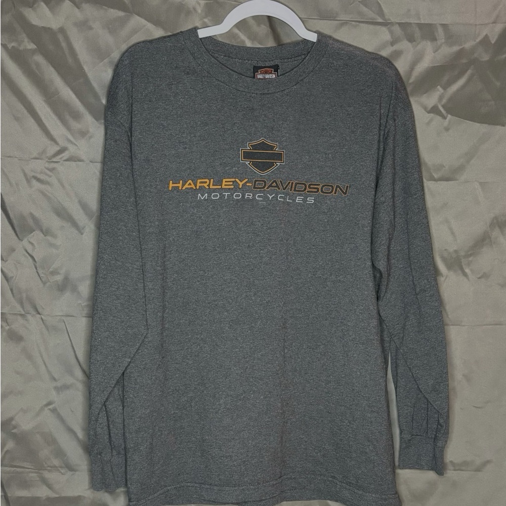 Harley-Davidson Men's Grey Long Sleeve Shirt